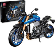 2046 PCS Technic Motorcycle Building Kit - Realistic Racing Superbike Model