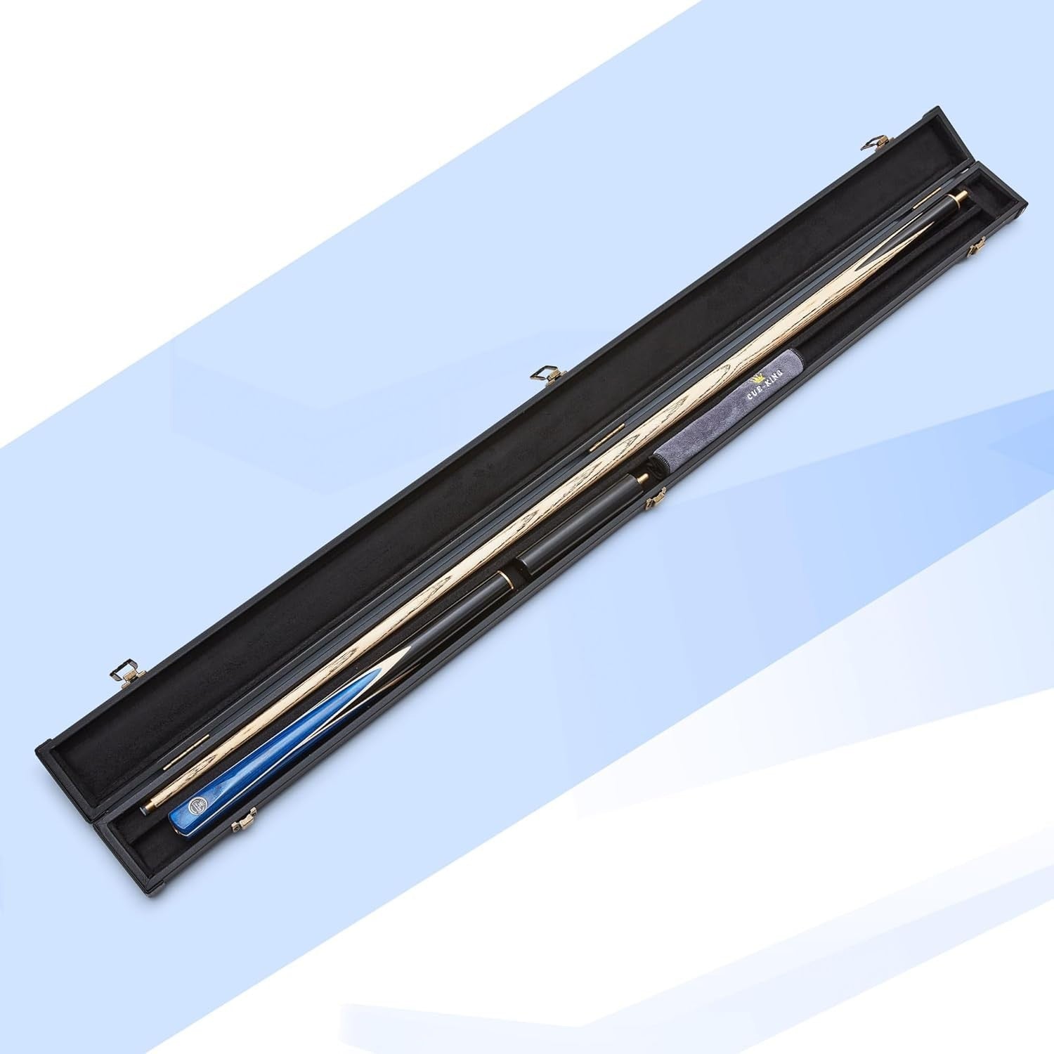 Handmade 57in Snooker Pool Cue 19oz 9.5mm Tip 3/4 Joint Case