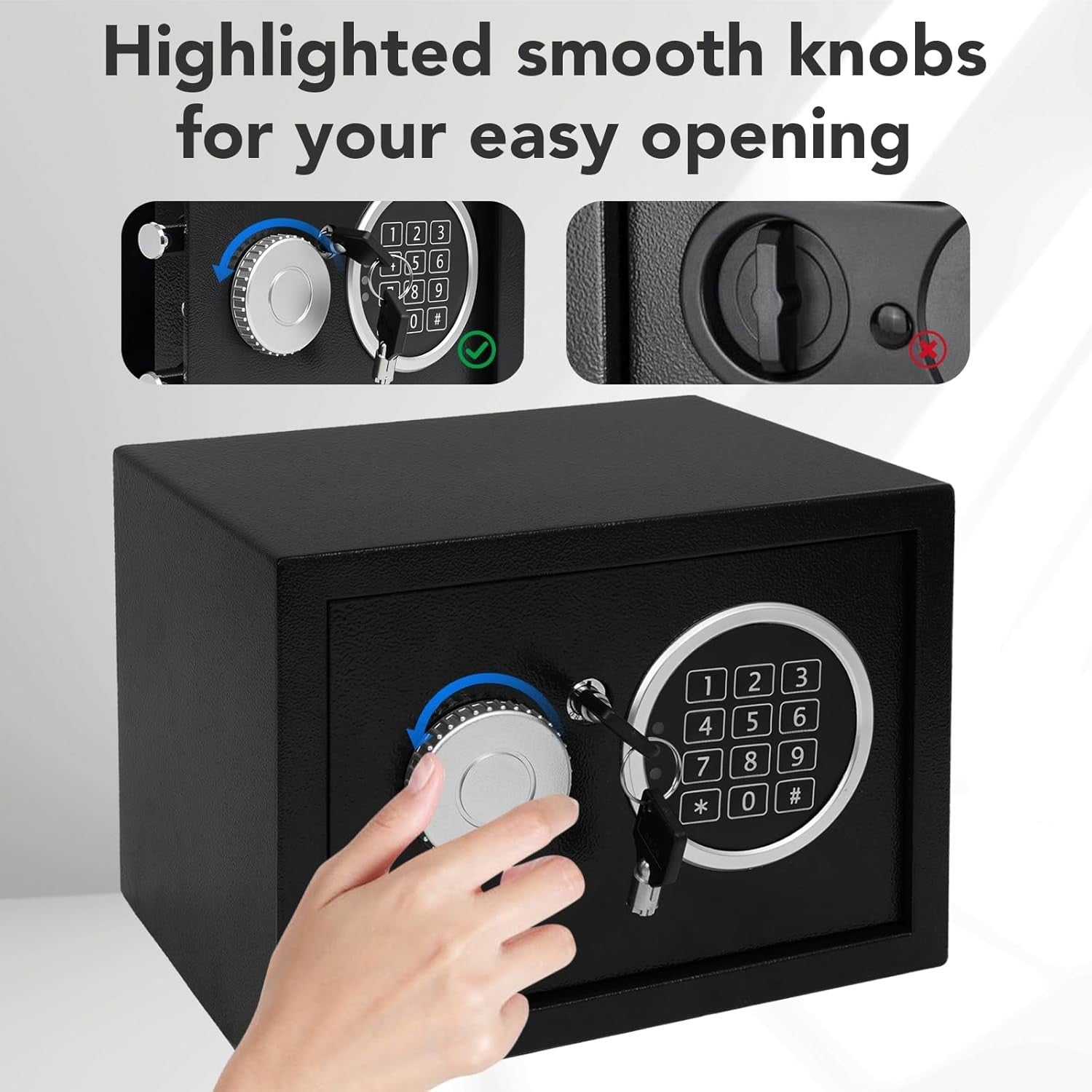 Electronic Safe Box Digital Keypad Lock Cash Jewelry Document Storage
