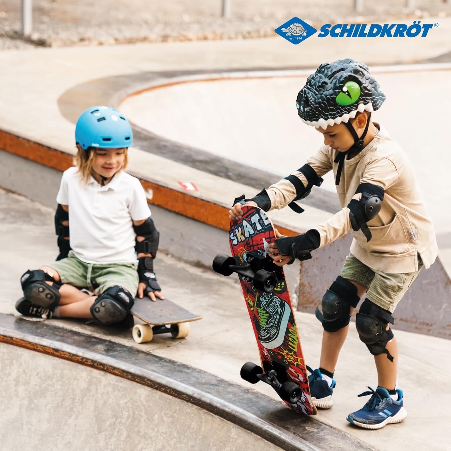 17" Mini Skateboard Kids Beginner Cruiser Wood Deck Double Kick Grip Tape