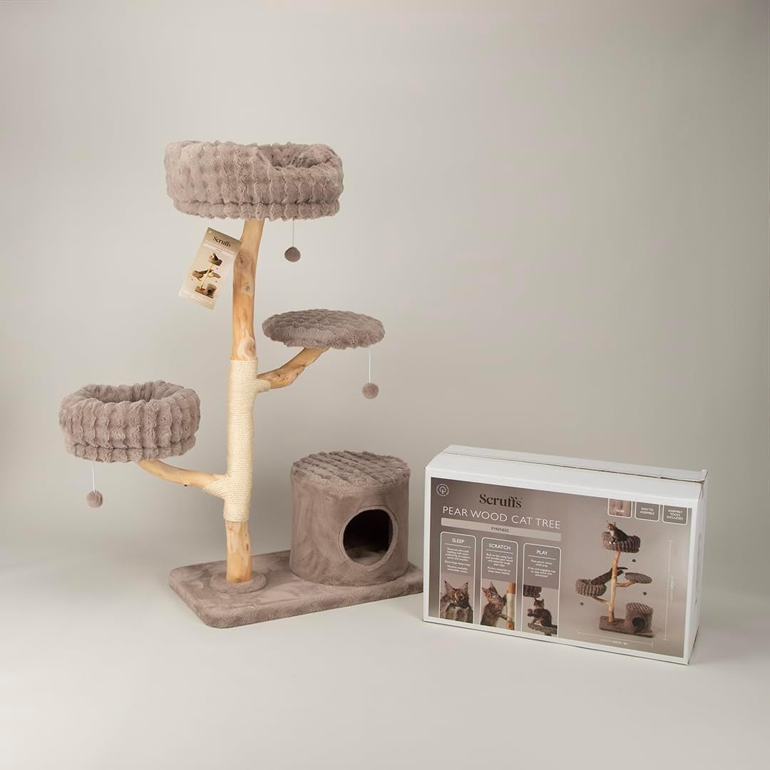 Luxury Large Cat Tree Scratching Tower Plush Beds Sisal Post Condo