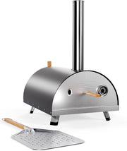 Multifuel Outdoor Pizza Oven with Peel & Cover | Tabletop Garden BBQ Cooker