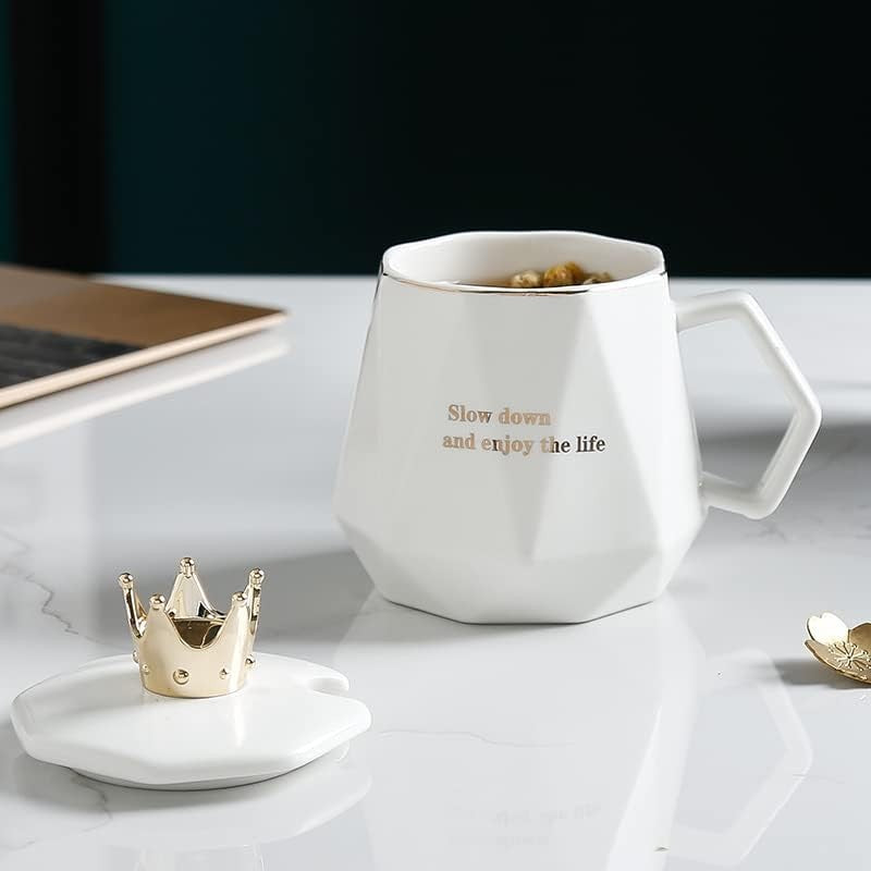 Coffee Mug Warmer with Mug Set Electric Desk White