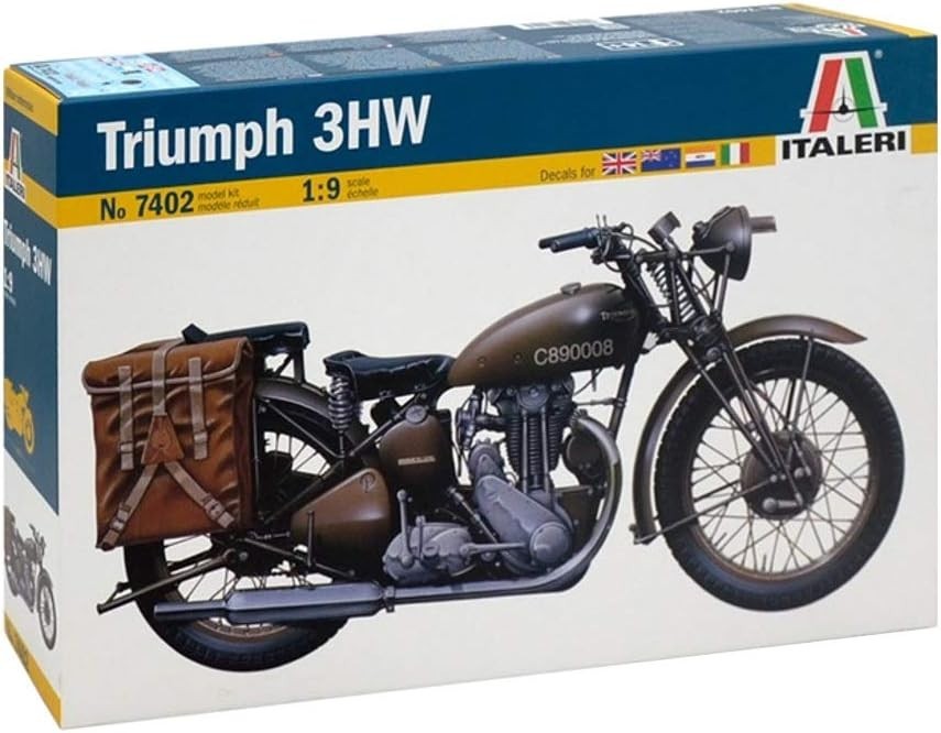 1:9 Scale Classic Motorcycle Model Kit | Realistic WWII Design | Great Gift