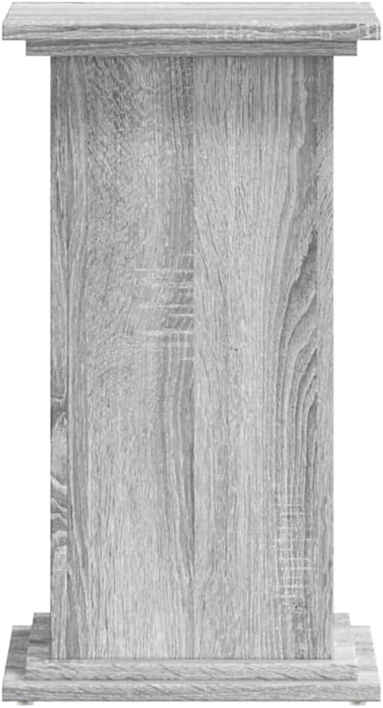 Grey Wood Plant Stand 60cm Tall Display Pedestal Table Indoor Home Decor Modern