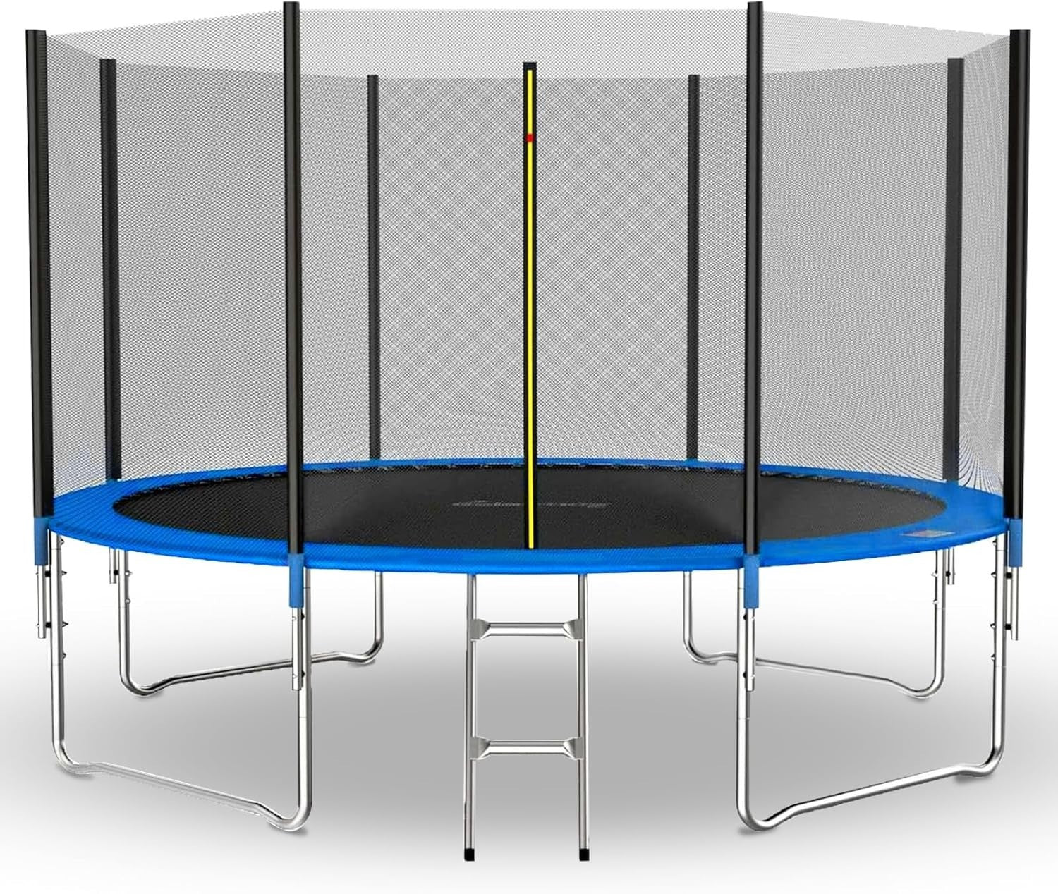 12ft Outdoor Garden Trampoline Kids Safety Net Ladder Heavy Duty