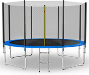 12ft Outdoor Garden Trampoline Kids Safety Net Ladder Heavy Duty