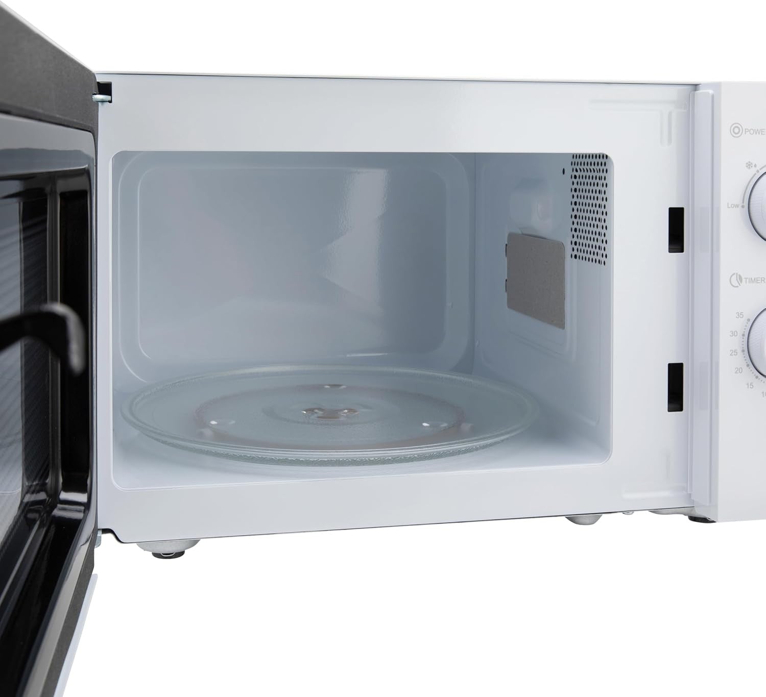 White 20L 800W Compact Microwave Oven 5 Power Levels Defrost