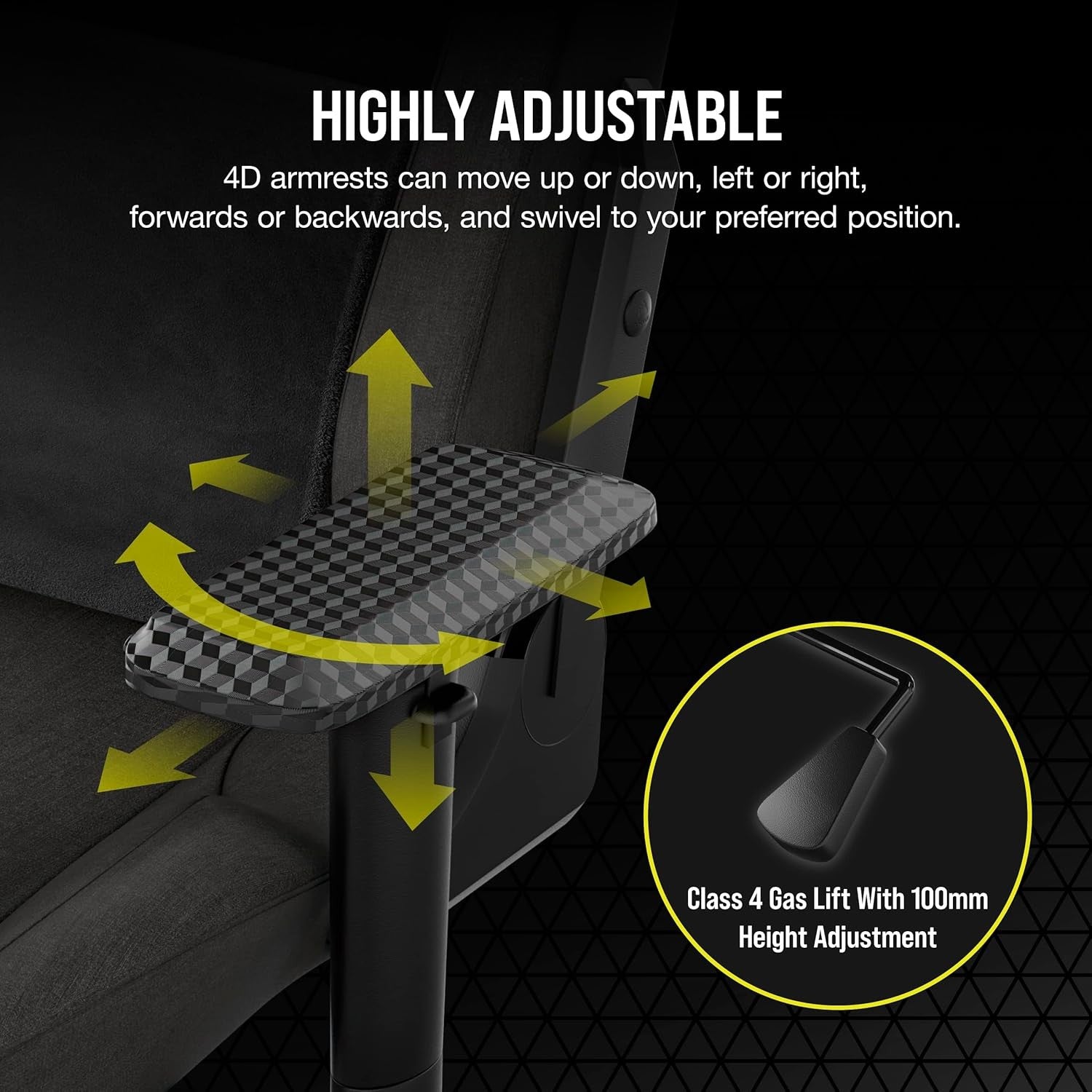 Ergonomic Gaming Chair Fabric Racing Style w/ Lumbar & Neck Support