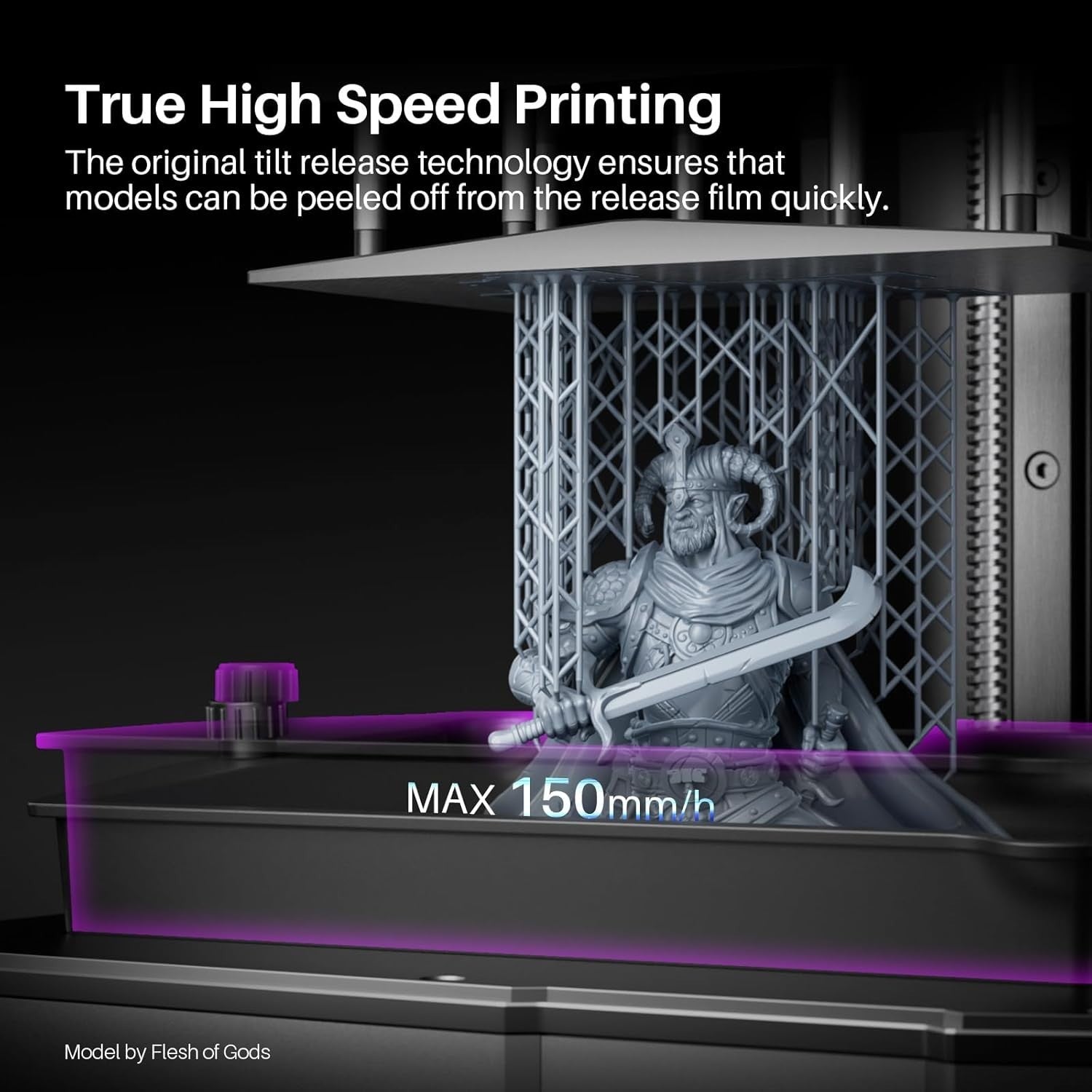 9K Resin 3D Printer 150mm/h AI Camera WiFi Auto Level