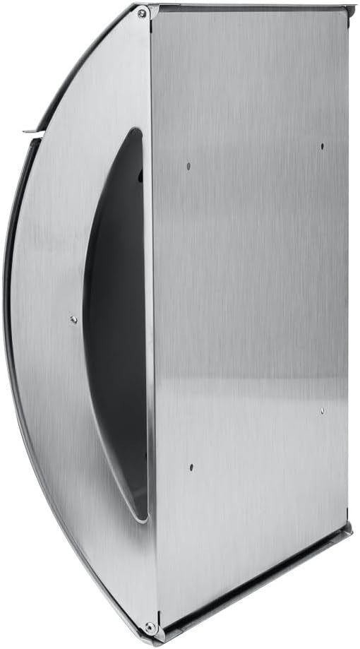 Large Rustproof Stainless Steel Mailbox w/ Lock, Keys, Wall Mount, Weatherproof