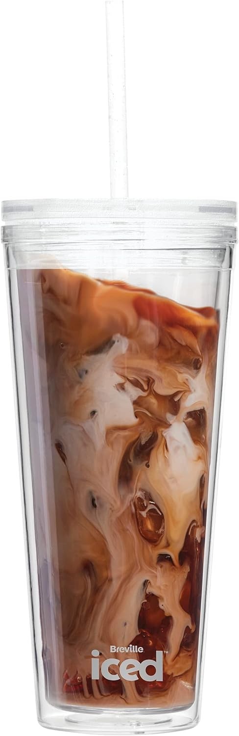 Iced Coffee Maker Single Serve Cold Brew Machine w/ Tumbler 625ml