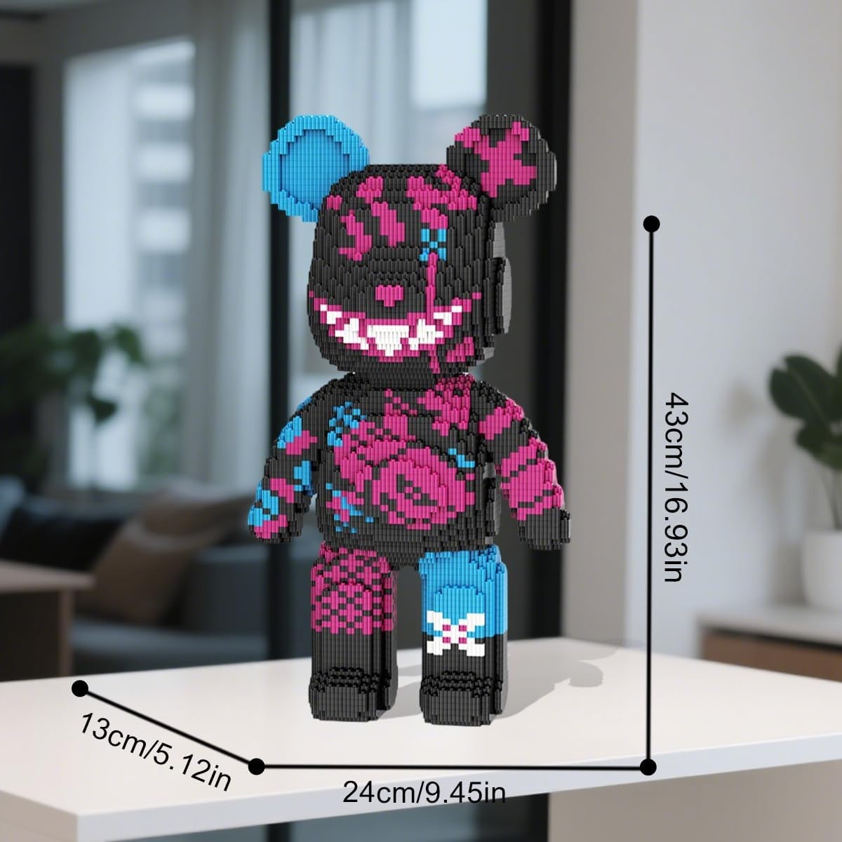 Smiley Bear Building Blocks Set 7220pcs | DIY Creative Toy for Kids & Adults