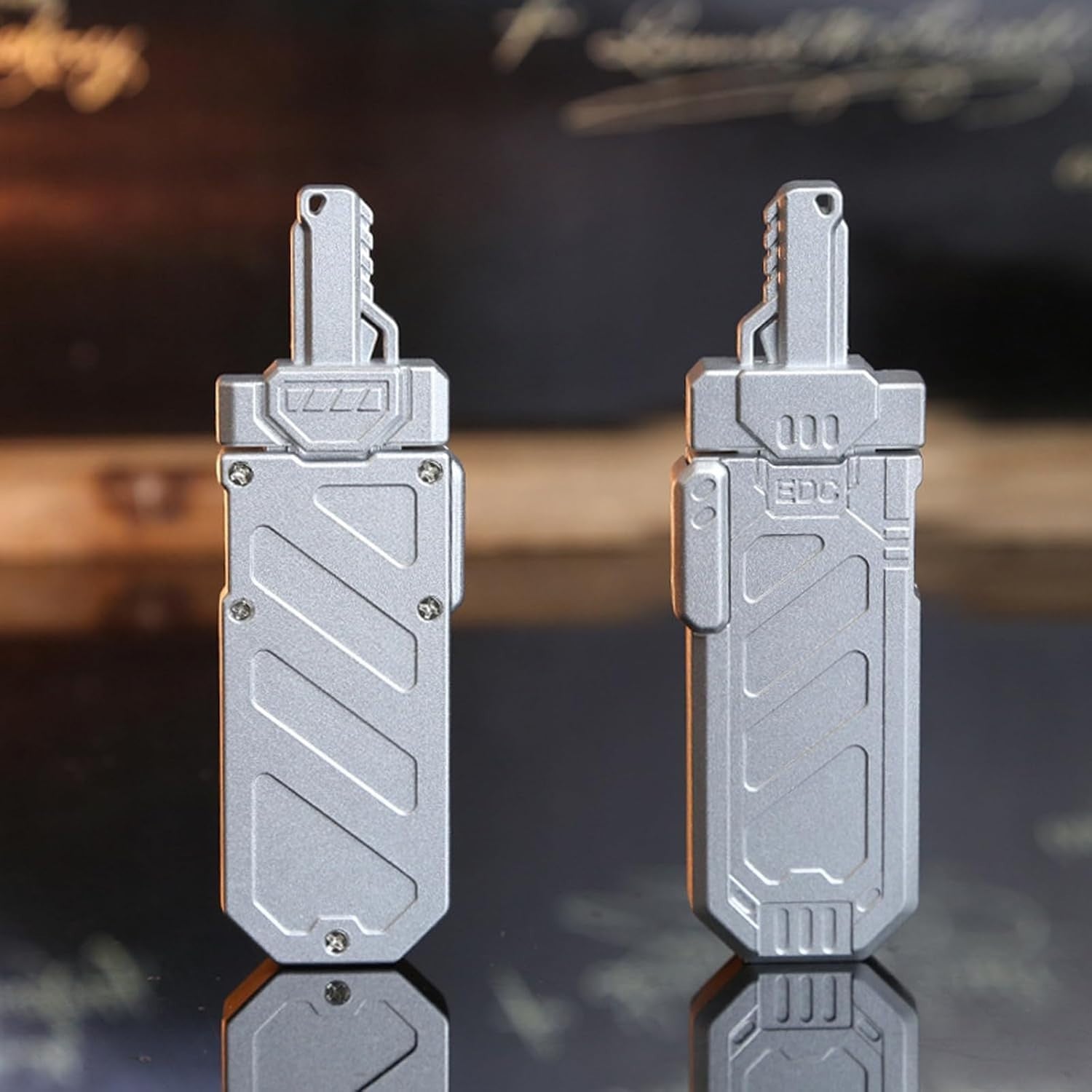 Metal Sword Fidget Slider Clicker Silent Stress Relief EDC