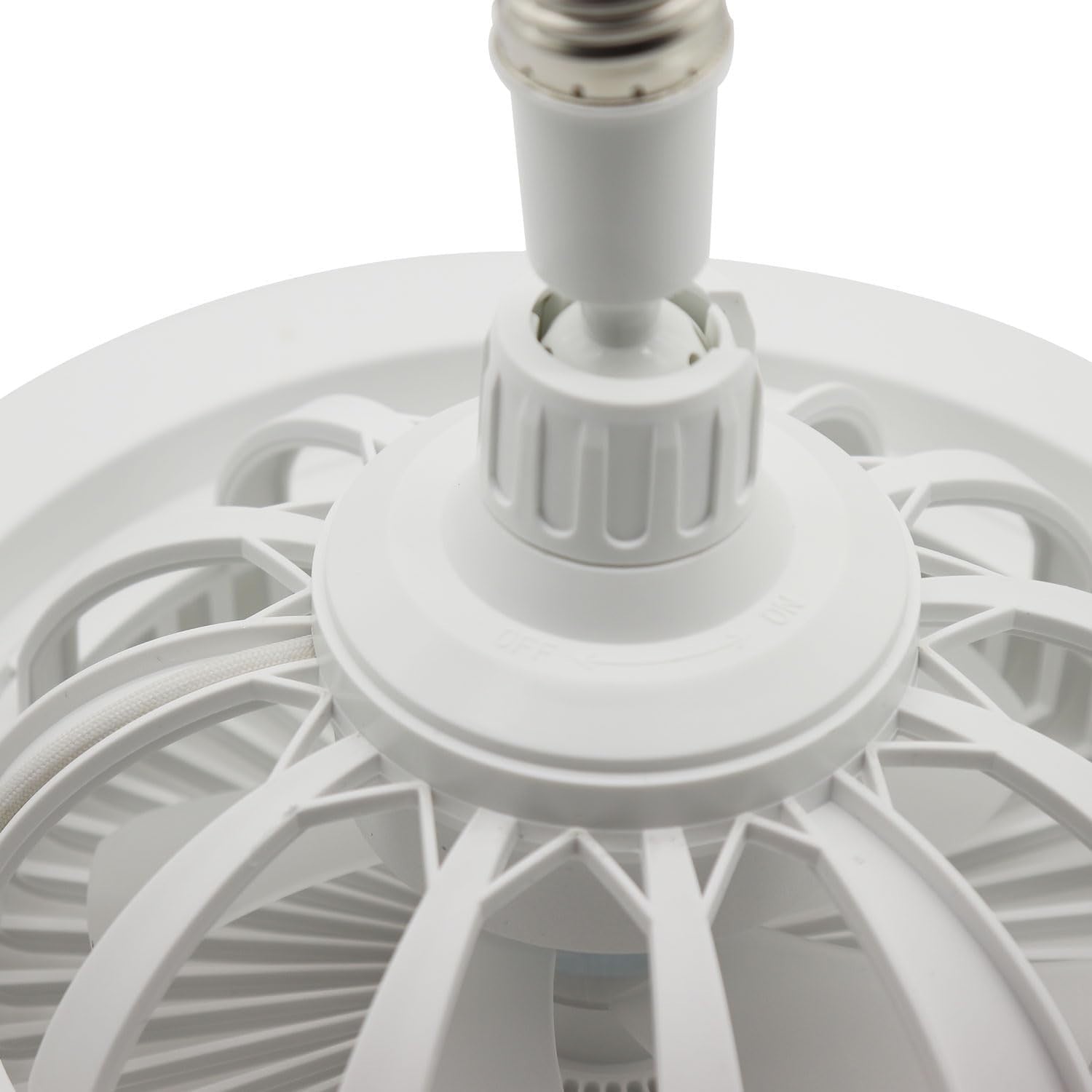 CJOY 52" Ceiling Fan with Lights 6 Speeds Reversible DC Motor White
