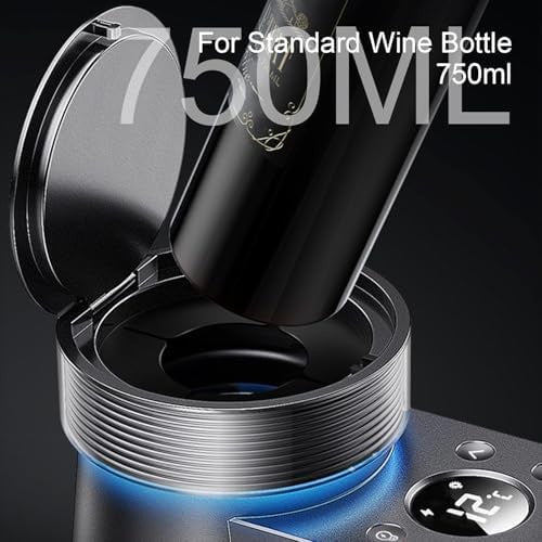 Electric Wine Chiller 750ml Single Bottle Cooler LCD Temperature Control