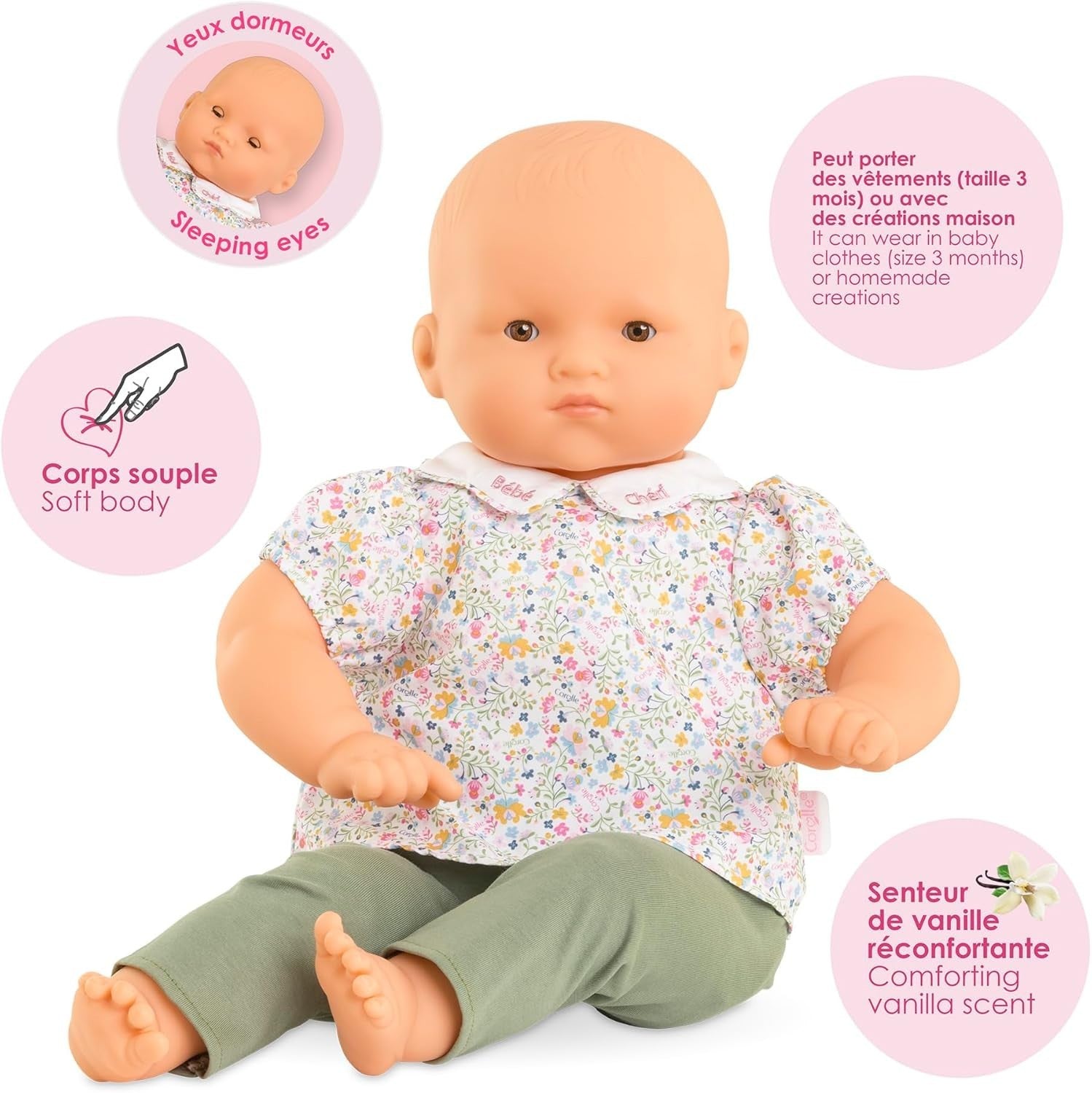52cm Soft Body Baby Doll Sleeping Eyes Vanilla Scent Toddler