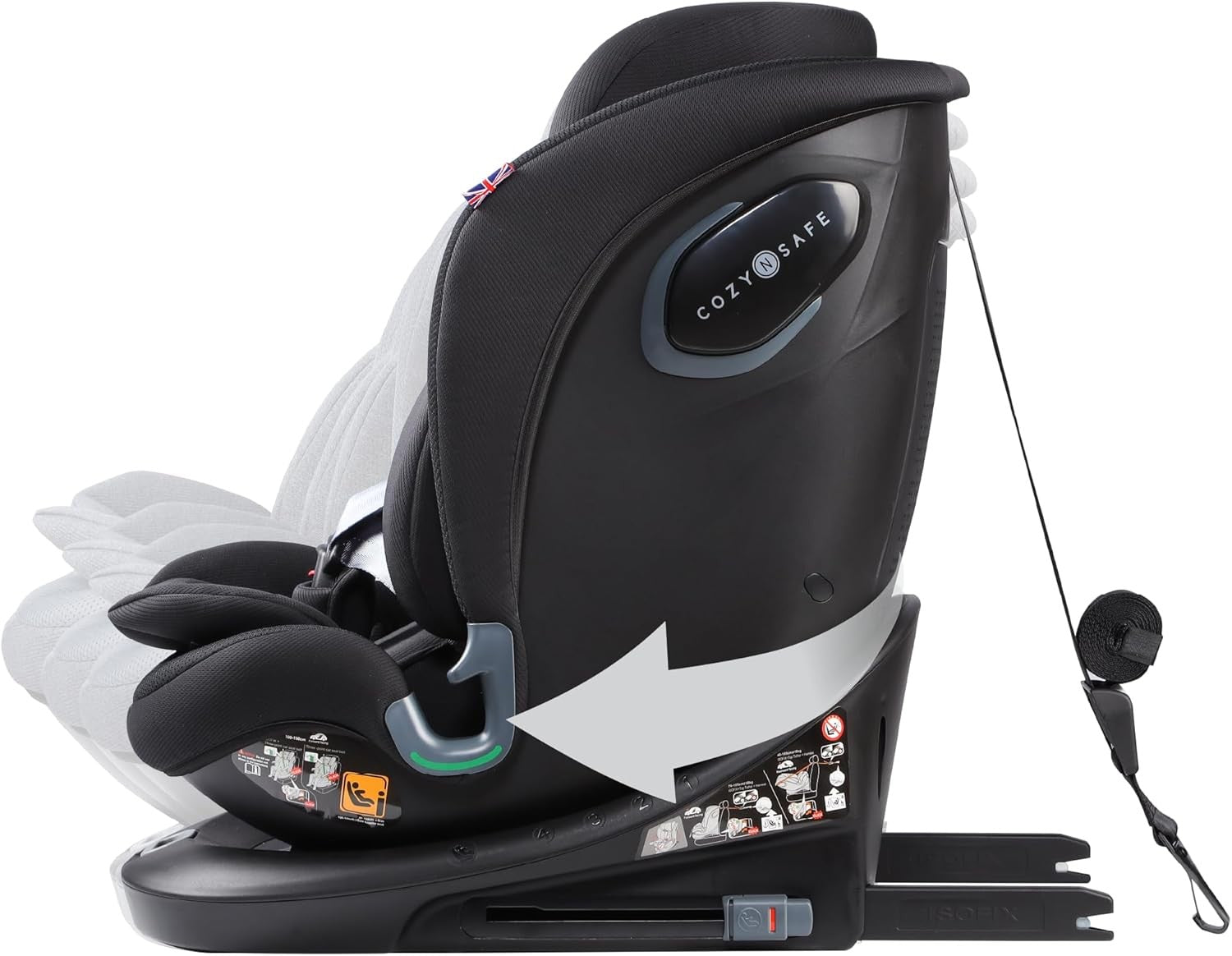 360° Rotating i-Size Child Car ISOFIX 40–150cm All-in-One Safety