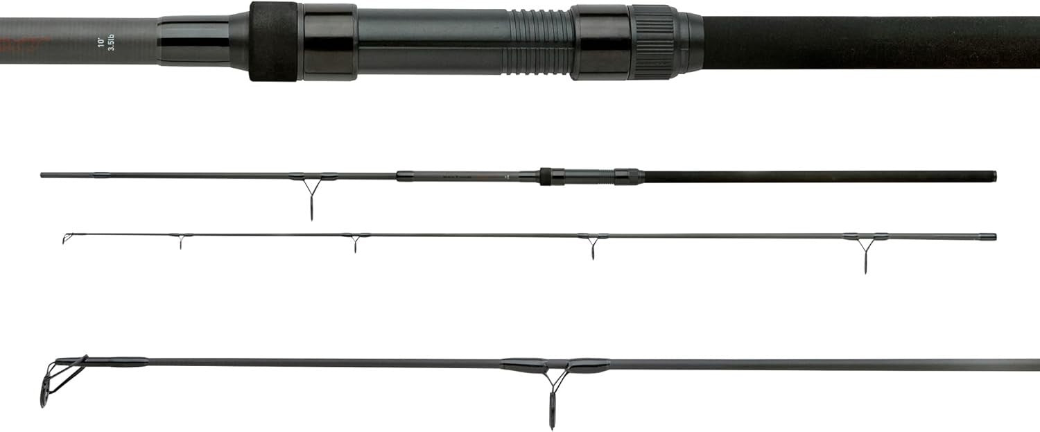 10ft Carp Fishing Rod 3lb Carbon 2pc Lightweight Telescopic