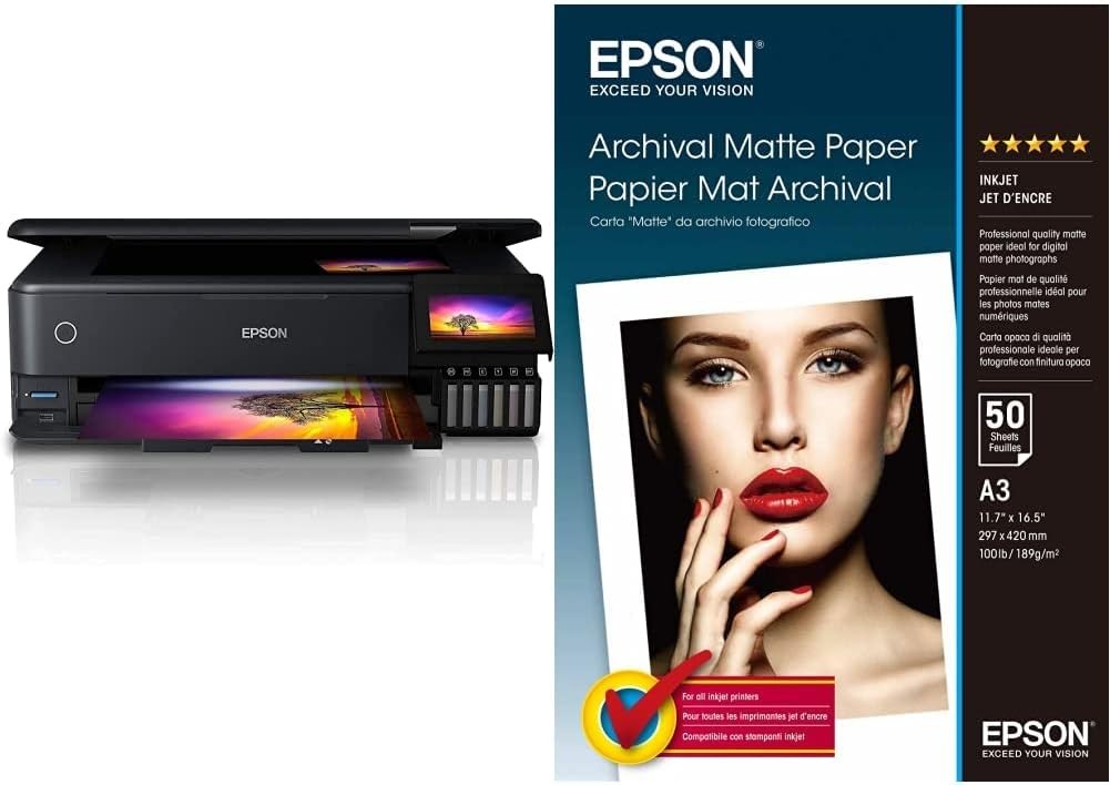Black A3 Photo Ink Tank Printer Wi-Fi Scan Copy Print with Low-Cost Ink
