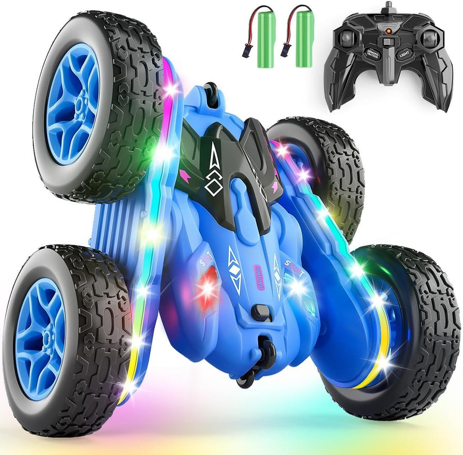 360° Stunt RC Car for Kids 5-7 | Light-Up Remote Control Toys Boys Gifts
