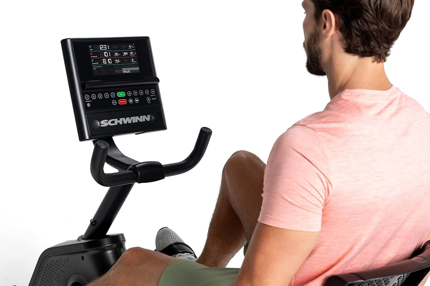 Recumbent Exercise Bike Magnetic Bluetooth LCD Quiet Comfort Seat Home Fitness