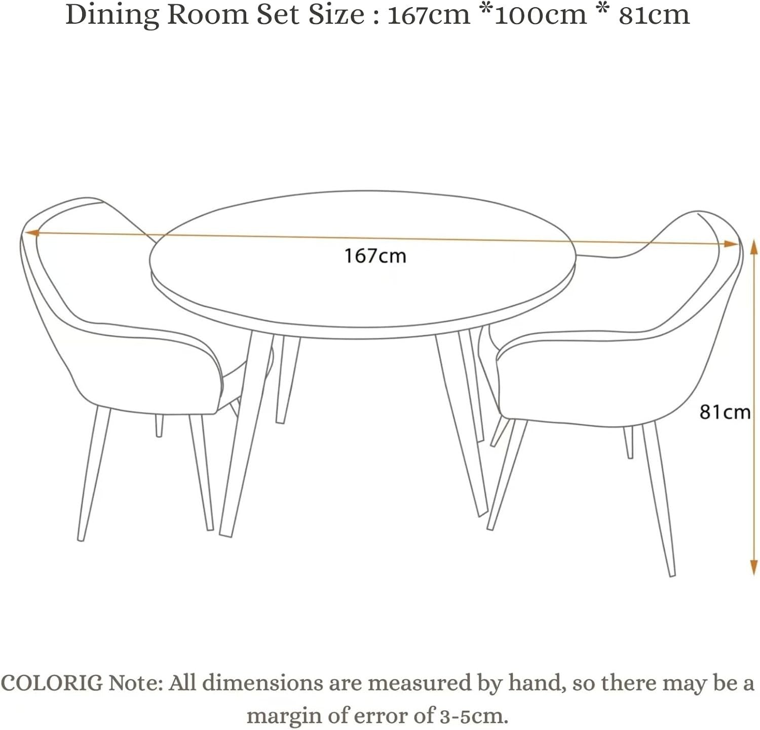 Modern Round Dining Table Set 2 Faux Suede Chairs Kitchen & Restaurant