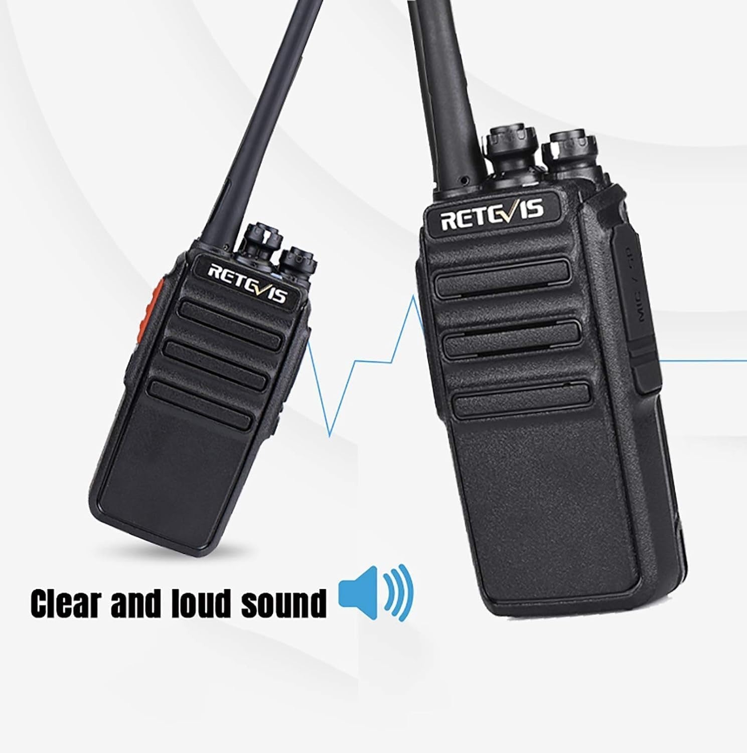 Retevis RT24 Walkie Talkies Rechargeable PMR446 2 Way Radios w/ Earpiece