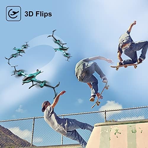 Mini Drone with 1080p Camera, RC Helicopter with 2 Batteries, Altitude Hold Toy