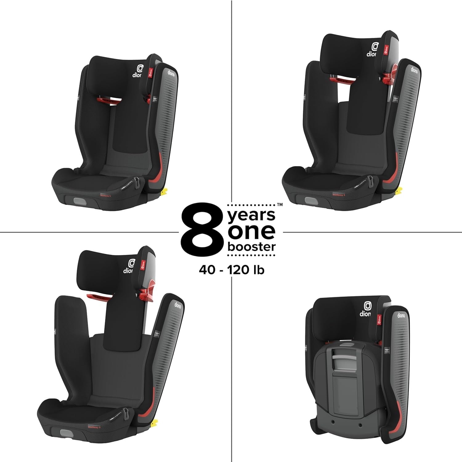 i-Size High Back Booster Car ISOFIX Foldable Compact Travel