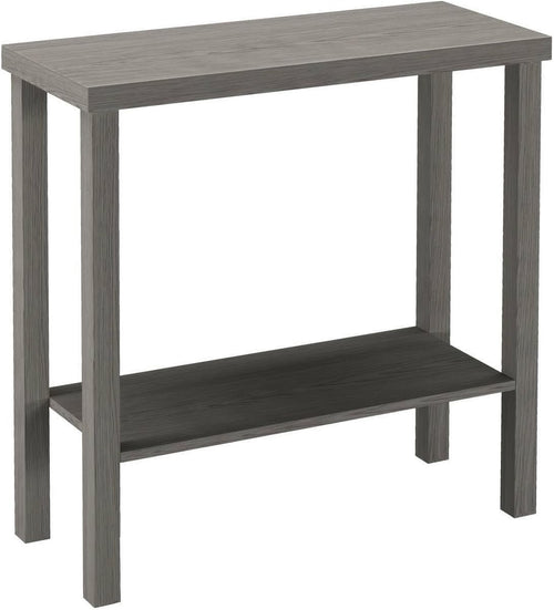Slim 2-Tier Wooden Console Table for Hallway, Entryway & Office Storage