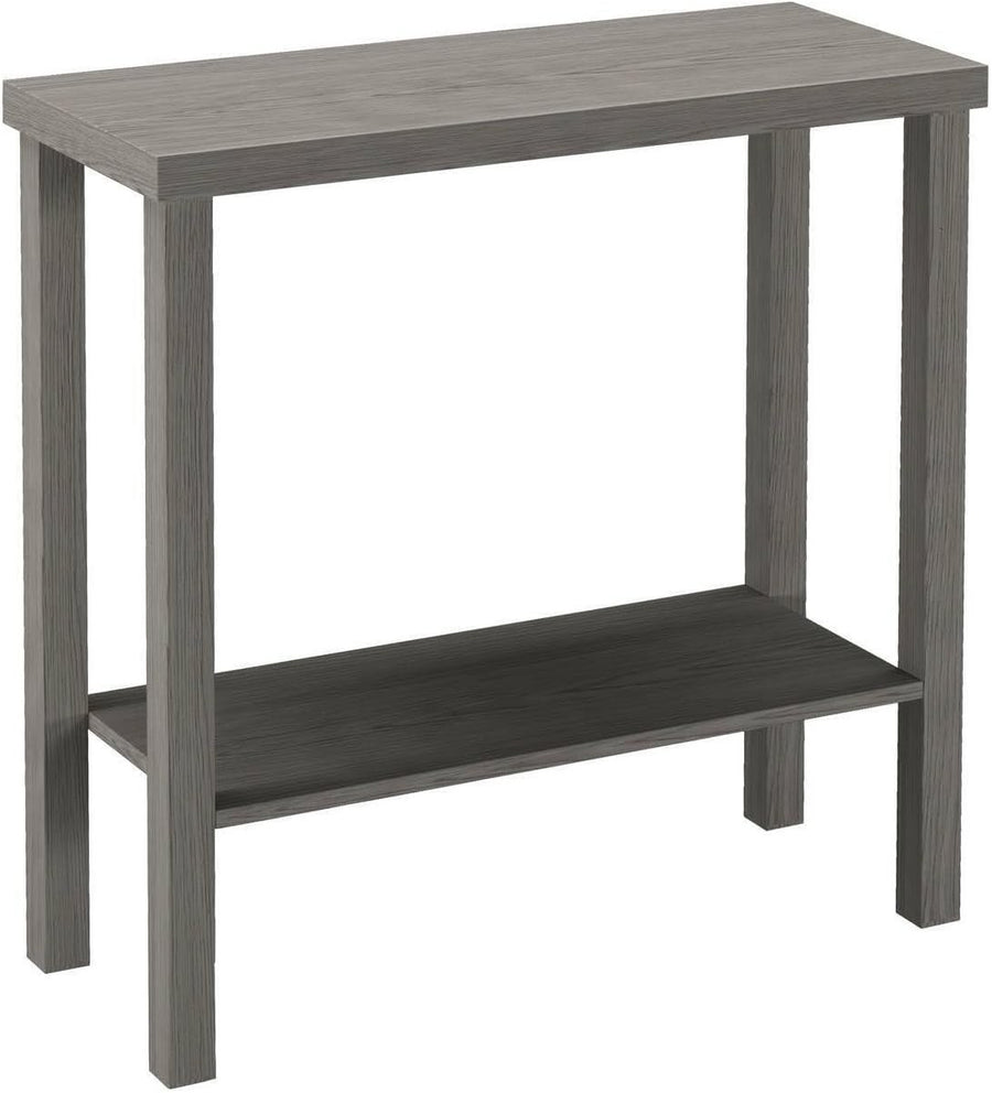 Slim 2-Tier Wooden Console Table for Hallway, Entryway & Office Storage