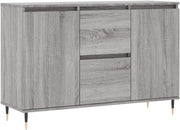 Modern Grey Sonoma Sideboard Storage Cabinet 104x35x70cm Dent Resistant