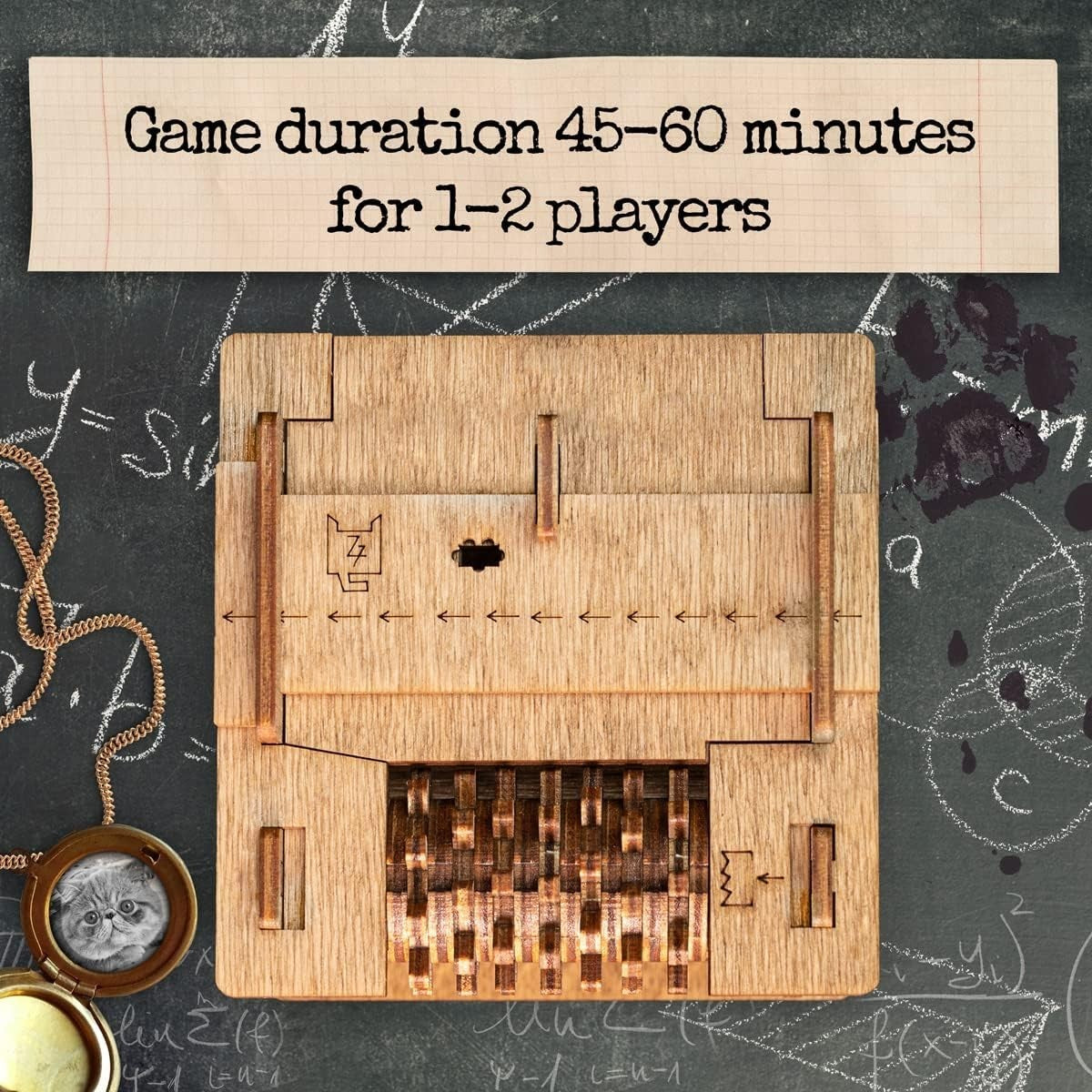 3D Wooden Puzzle Escape Room Box – Brain Teaser, Gift & Money Safe