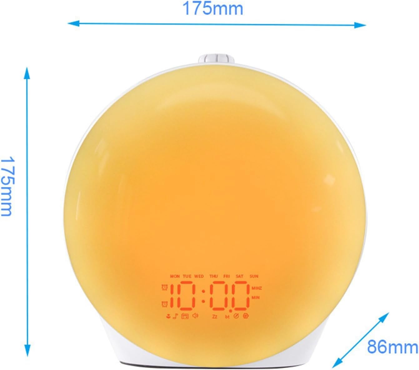 Sunrise Wake Up Light Alarm Clock FM Radio Dual Alarm Night Light
