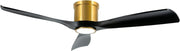 OFANTOP 132CM Ceiling Fan with Light, 3-Blade, 6-Speed, Remote, Black Gold