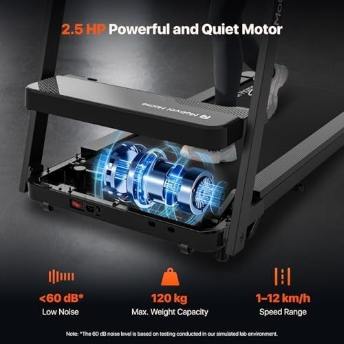 3-in-1 Folding Walking Pad Treadmill Home Office 12KMH Incline Bluetooth 120KG