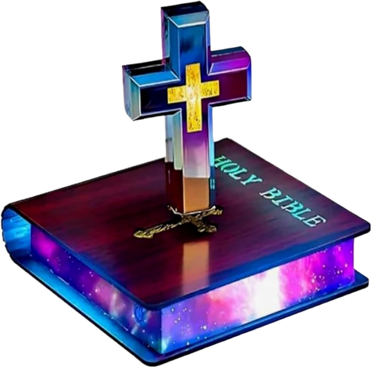 Magnetic Levitating Cross Lamp Floating 360° LED Touch-Control Night Light