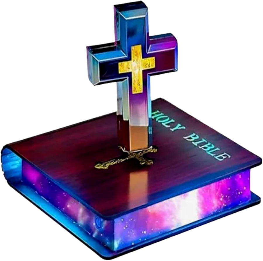 Magnetic Levitating Cross Lamp Floating 360° LED Touch-Control Night Light
