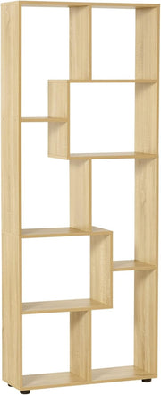 Modern 8-Cube Tall Bookcase Room Divider – Freestanding Storage Unit 178cm