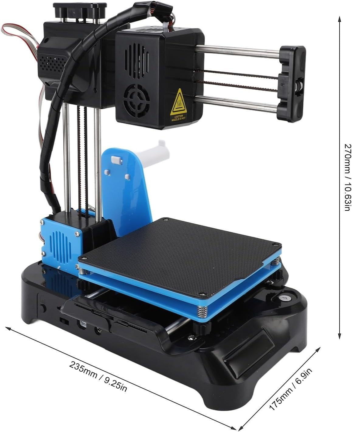 Small Portable 3D Printer Fast Heating Compact Magnetic Bed PLA TPU
