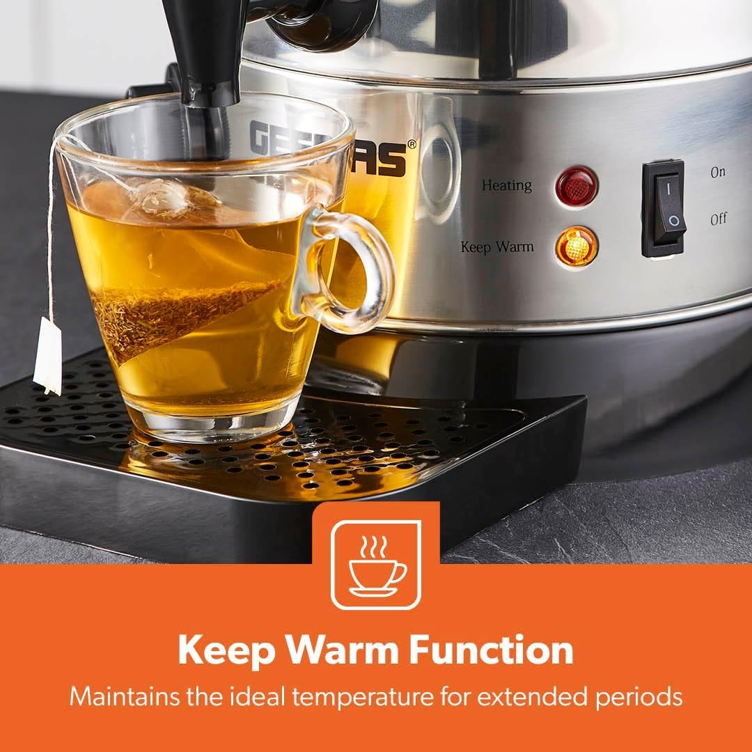 Electric Catering Urn Hot Water Boiler 10L Stainless Steel Keep Warm