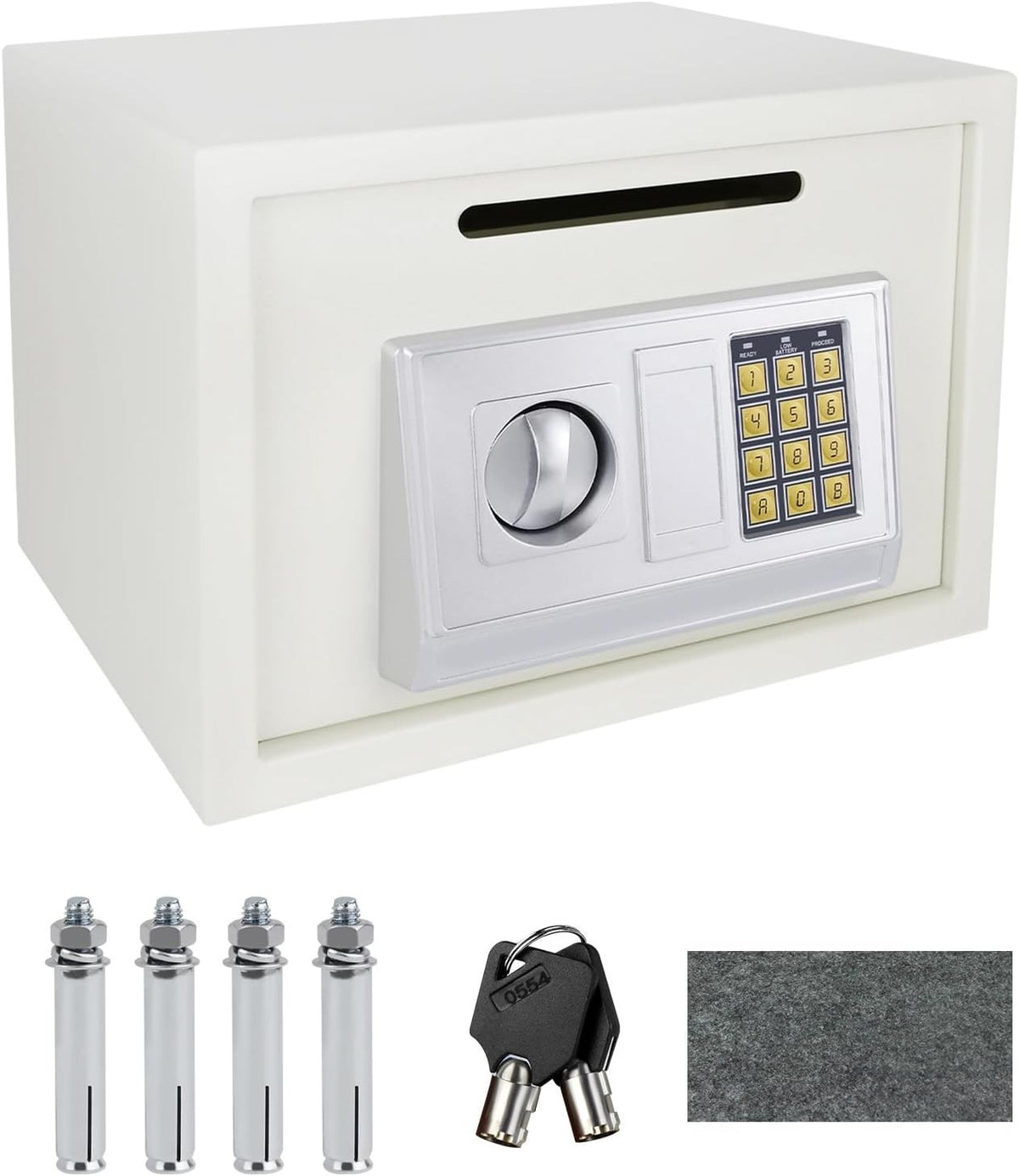 16L Electronic Safe Box Digital Keypad Lock Cash Jewelry Document Safe