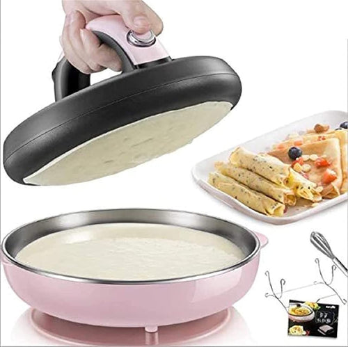 Cordless Electric Crepe Maker 1000W Non-Stick 8in Portable Pancake Griddle