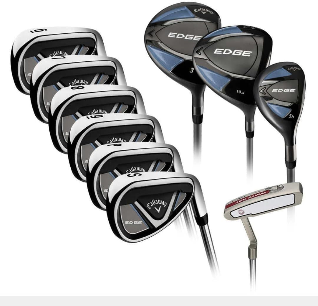 Mens Right Hand Golf Club Set 10 Piece Steel Regular Flex Driver Irons