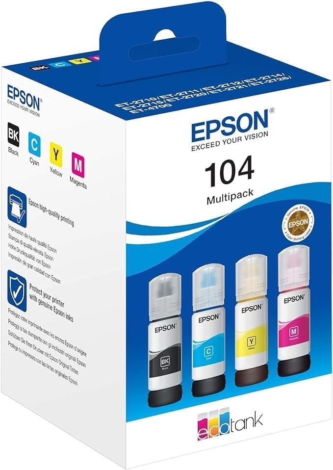 Yellow EcoTank ET-2861 WiFi Inkjet Printer A4 Duplex Low-Cost Printing