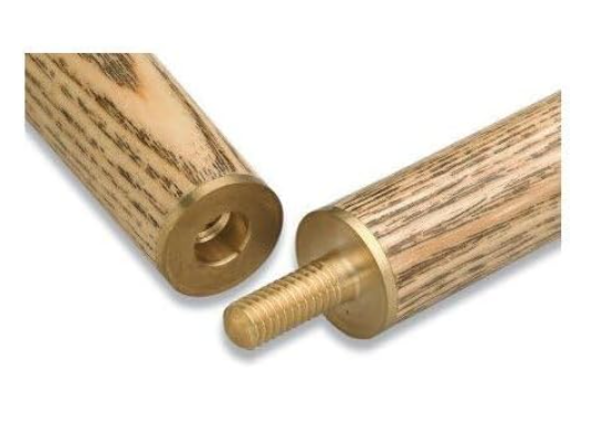 3 Section Ash Snooker Cue 57in 8.75mm Tip Detachable Butt