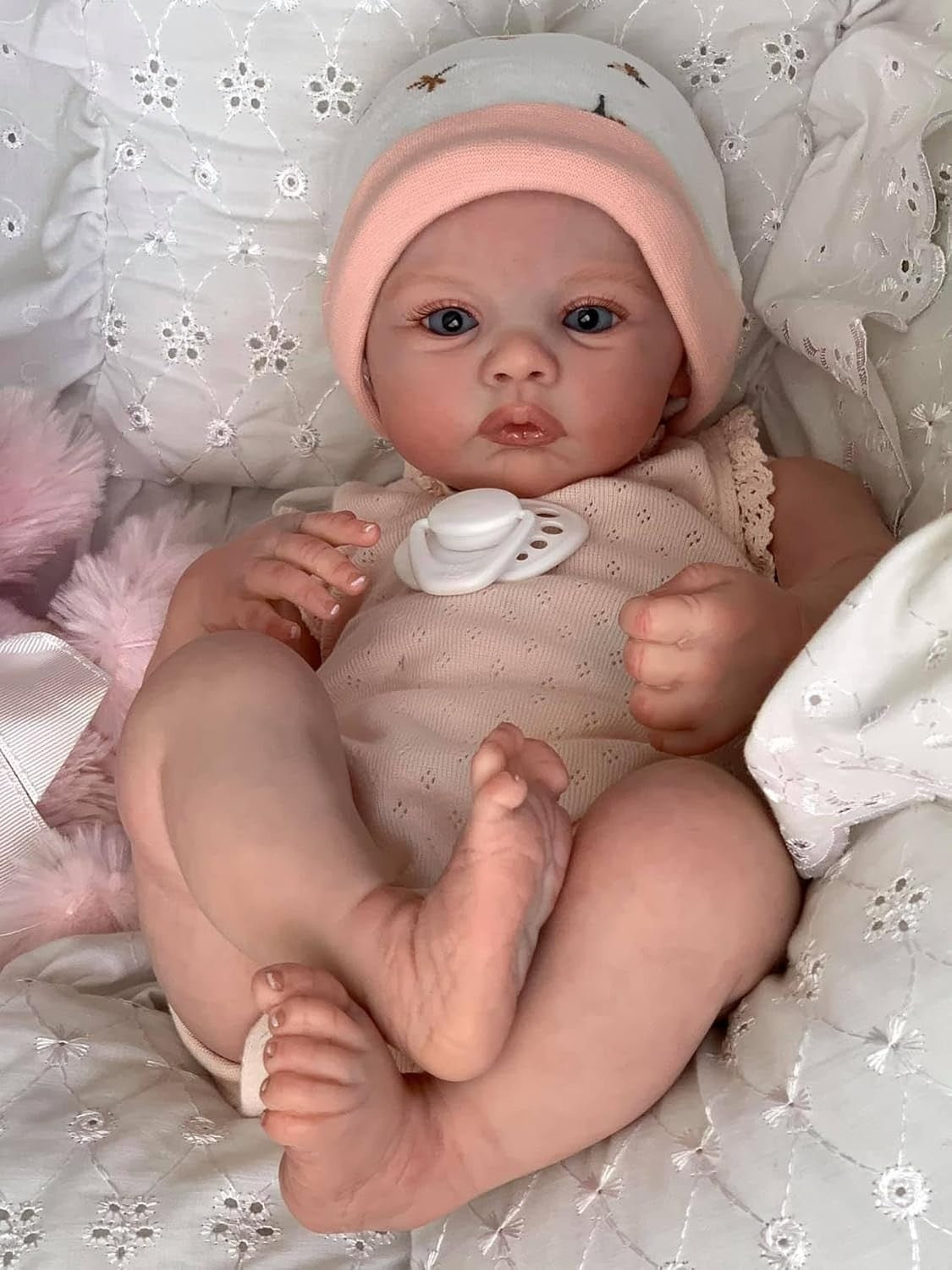 19in Reborn Baby Doll Girl Realistic Newborn Soft Vinyl Gift