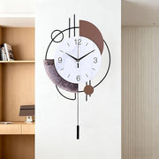 Large Modern Silent Wall Clock 55cm Luxury Metal Hanging Decor Living Room