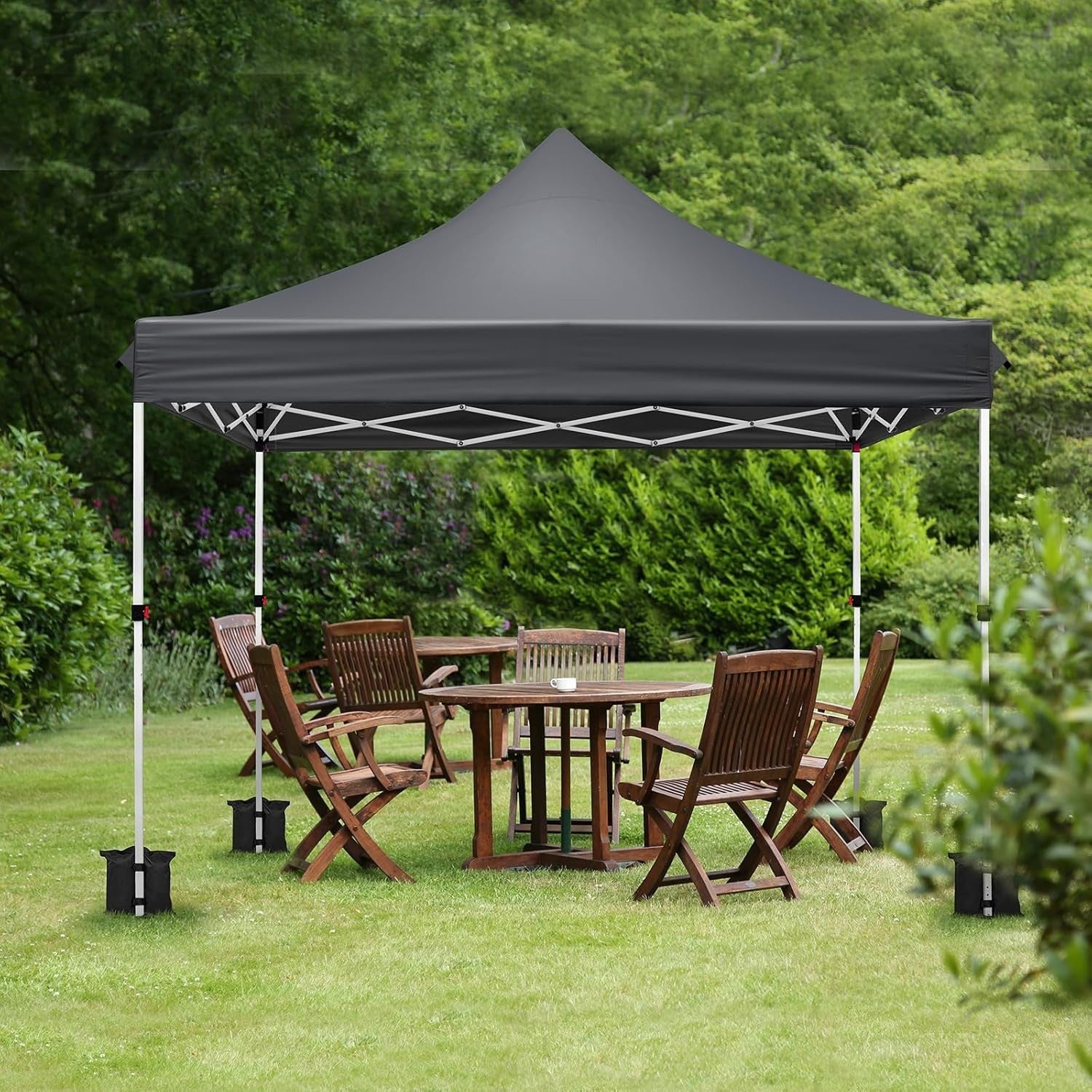 3x3M Pop Up Gazebo with Wheeled Bag Heavy Duty Waterproof Garden Party Tent